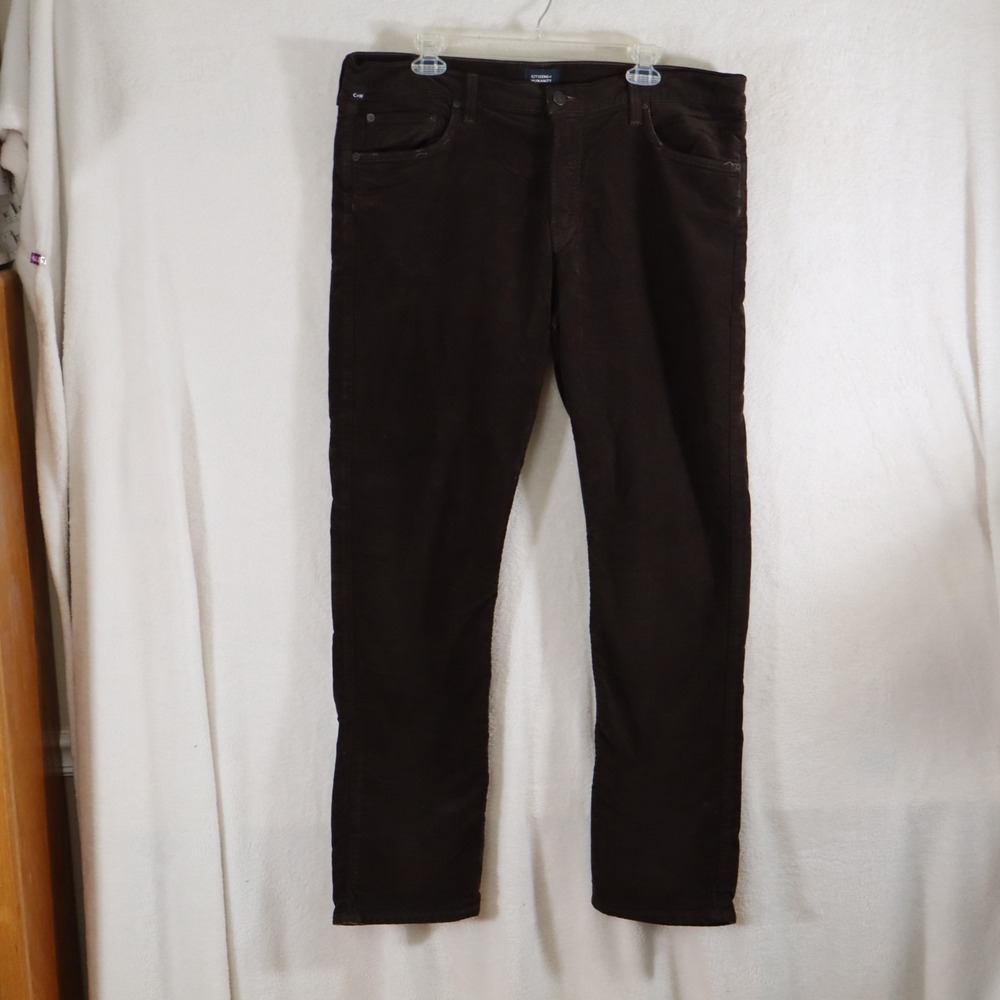 Men's Citizens of Humanity Brown Corduroy Pants W38/L30 The Gage Made in USA